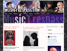 Tablet Screenshot of musictrespass.com